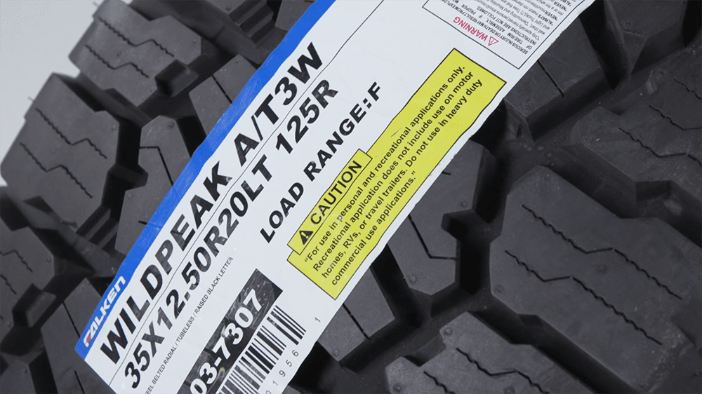 Falken Wildpeak A/T3W Load Range F 35x12.5x20LT