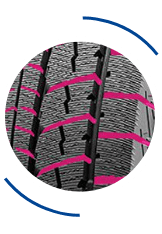 INCREASED SNOW TRACTION